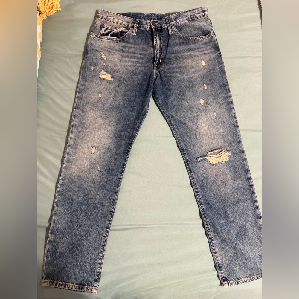 Ralph Lauren Denim & Supply Distressed Blue Jeans